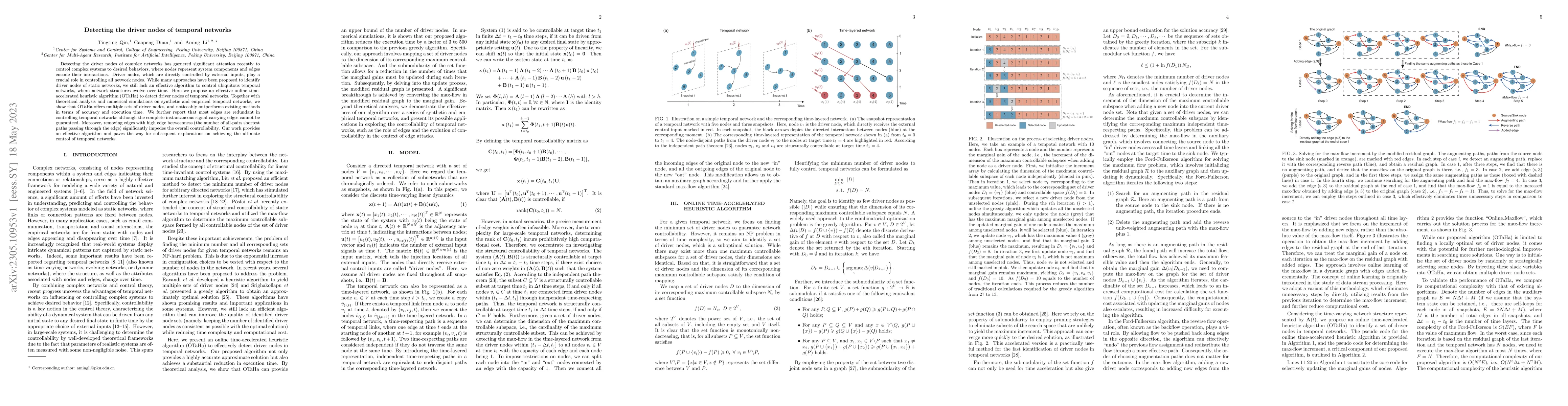 Thumbnail for Detecting the driver nodes of temporal networks