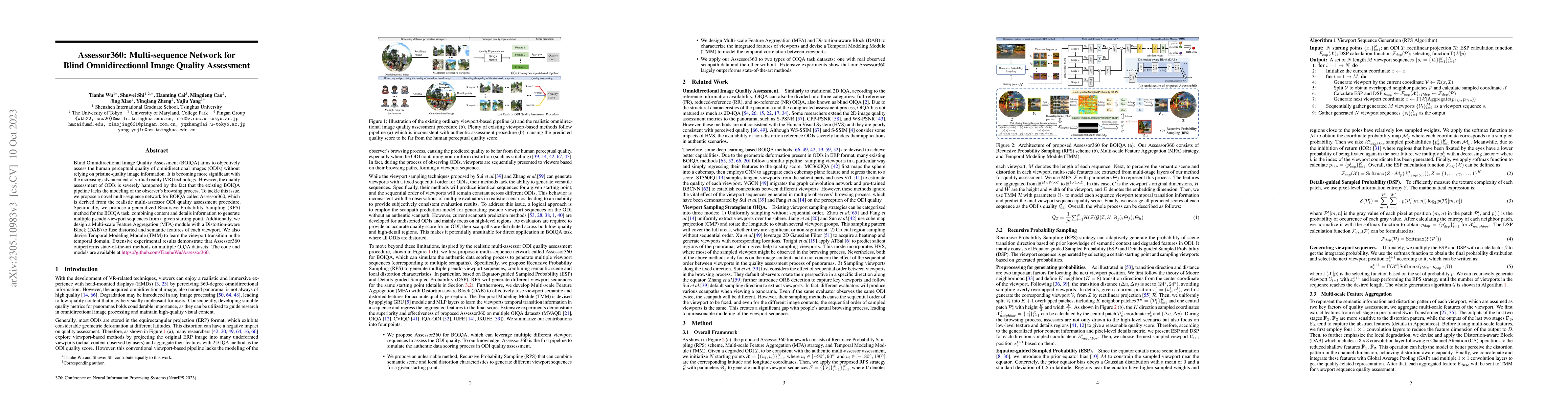 Thumbnail for Assessor360: Multi-sequence Network for Blind Omnidirectional Image
  Quality Assessment