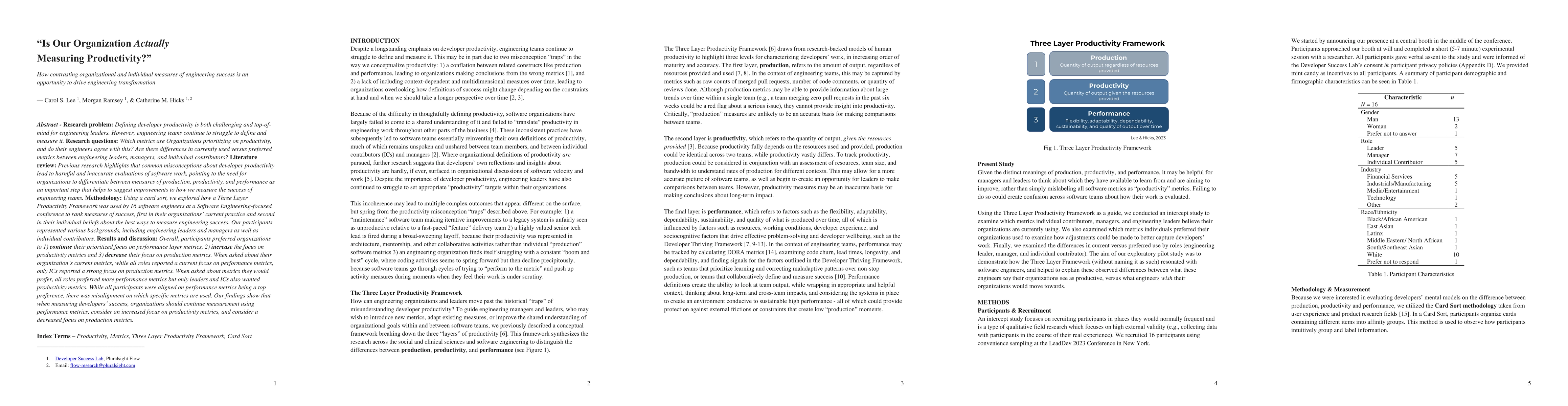 Thumbnail for Is Our Organization Actually Measuring Productivity? How Contrasting
  Organizational and Individual Measures of Engineering Success is an
  Opportunity to Drive Engineering Transformation