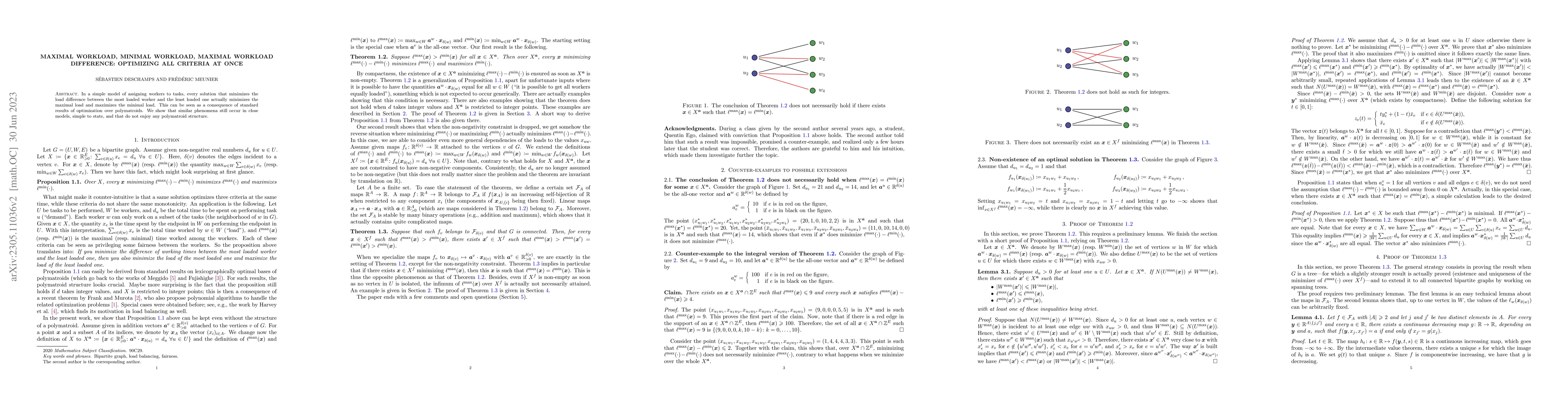 Thumbnail for Maximal workload, minimal workload, maximal workload difference:
  optimizing all criteria at once