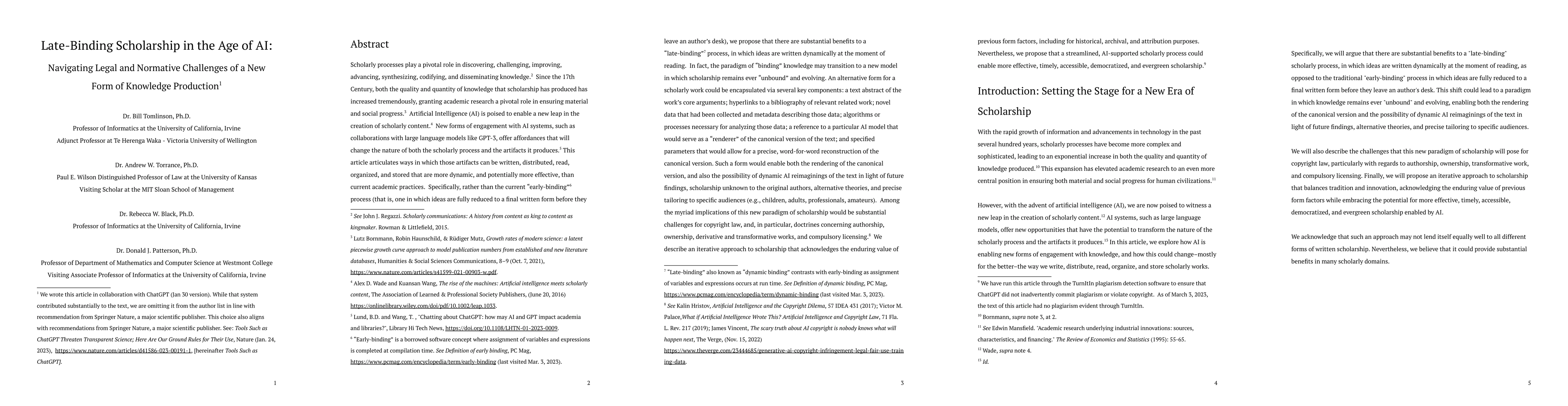 Thumbnail for Late-Binding Scholarship in the Age of AI: Navigating Legal and
  Normative Challenges of a New Form of Knowledge Production