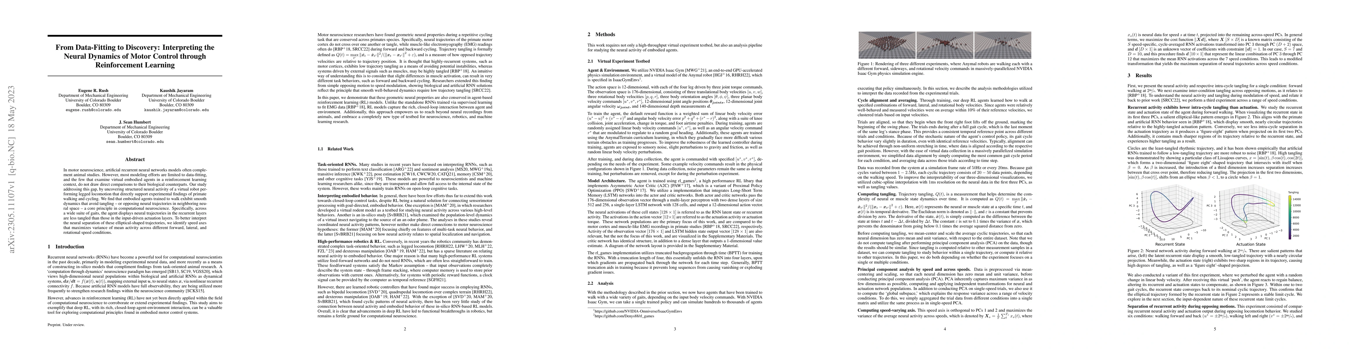 Thumbnail for From Data-Fitting to Discovery: Interpreting the Neural Dynamics of
  Motor Control through Reinforcement Learning