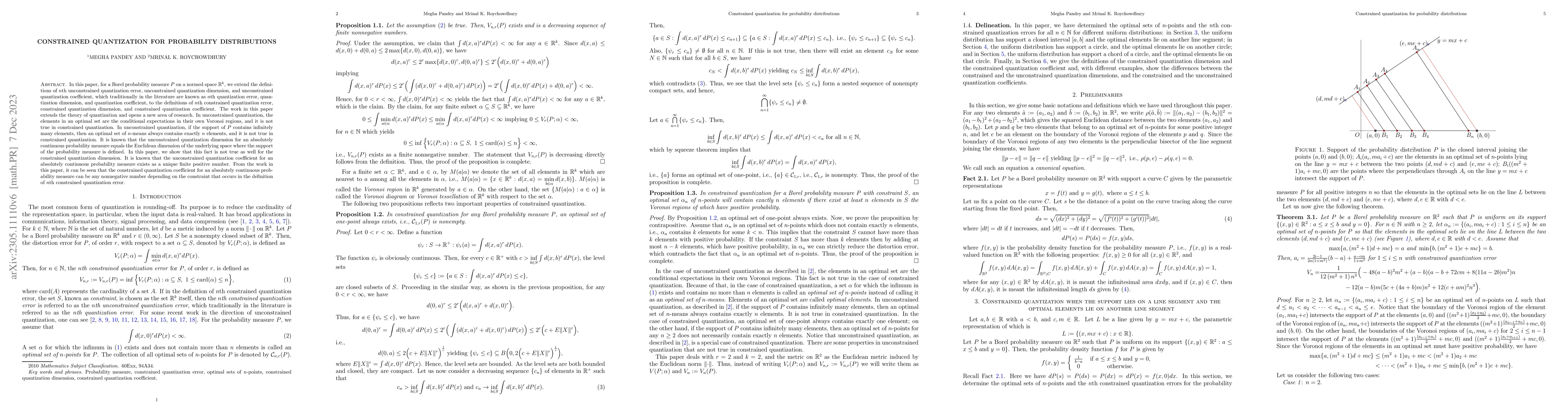 Thumbnail for Constrained quantization for probability distributions
