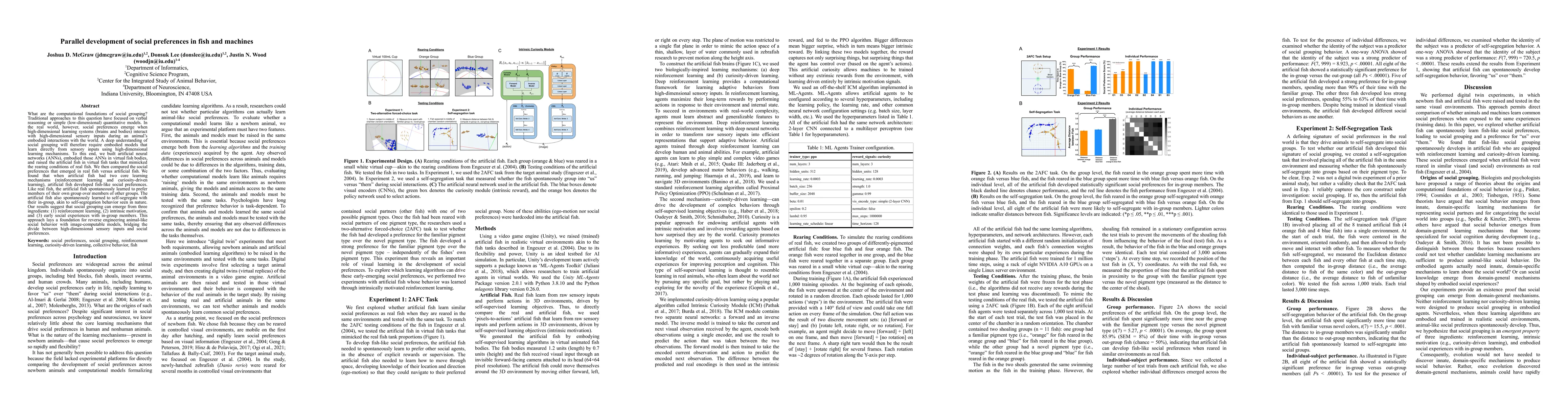 Thumbnail for Parallel development of social preferences in fish and machines