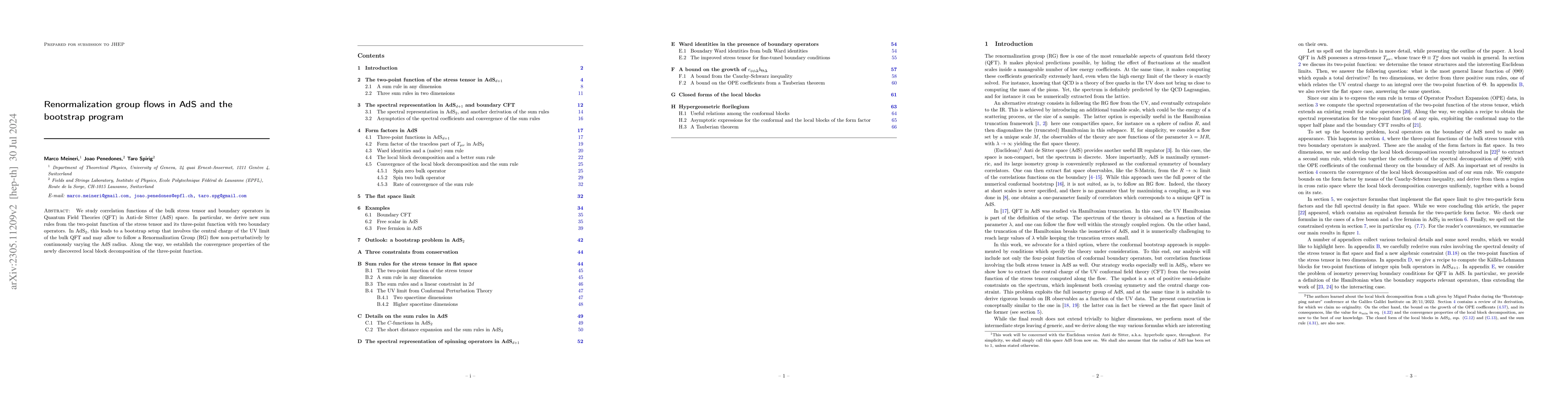 Thumbnail for Renormalization group flows in AdS and the bootstrap program