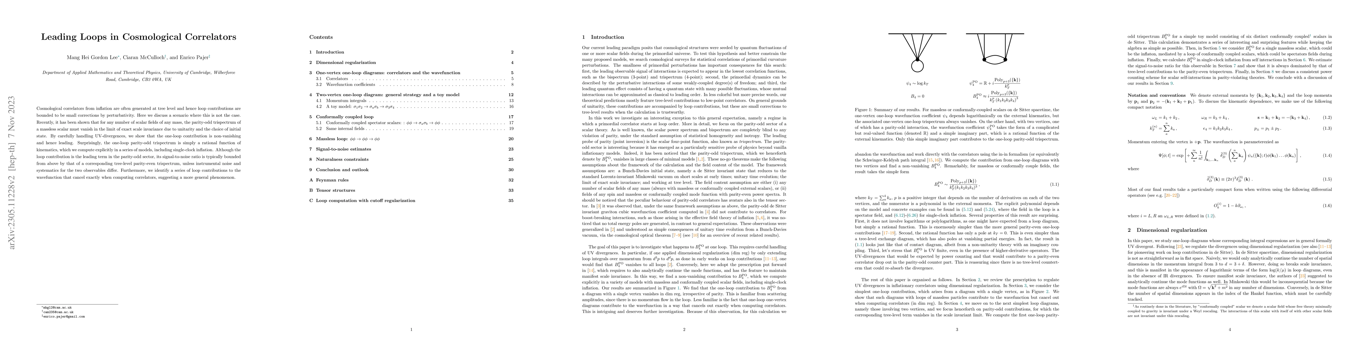 Thumbnail for Leading Loops in Cosmological Correlators