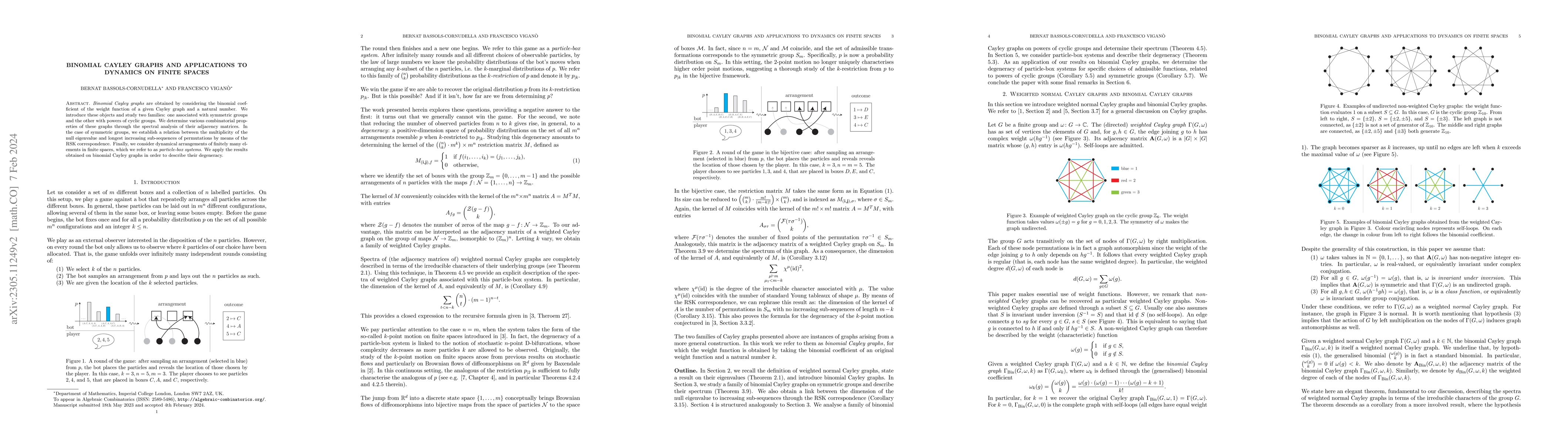 Thumbnail for Binomial Cayley Graphs and Applications to Dynamics on Finite Spaces