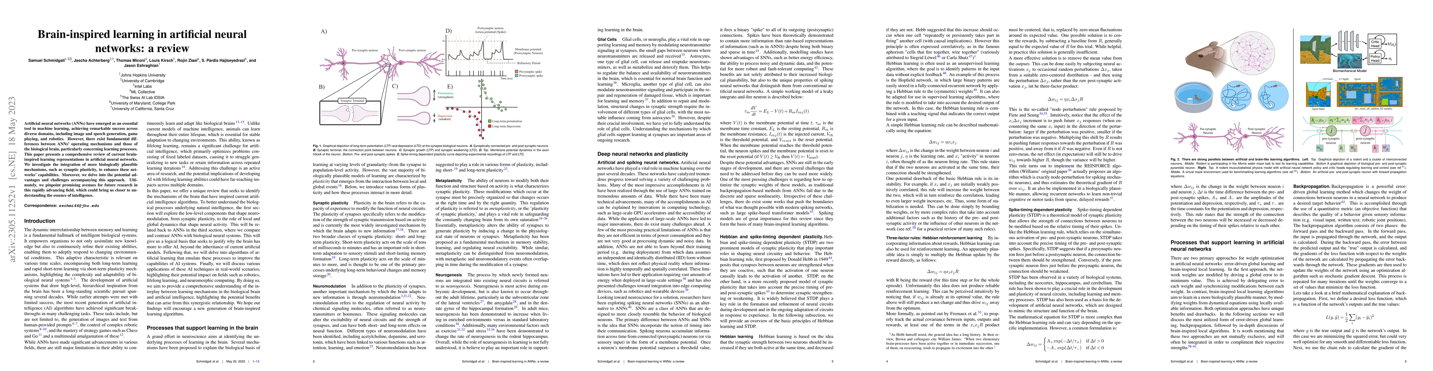 Thumbnail for Brain-inspired learning in artificial neural networks: a review