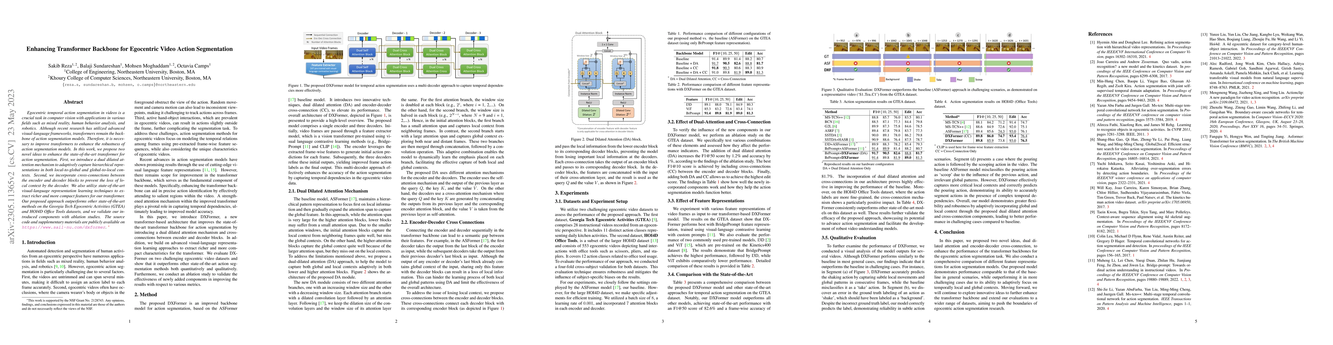 Thumbnail for Enhancing Transformer Backbone for Egocentric Video Action Segmentation