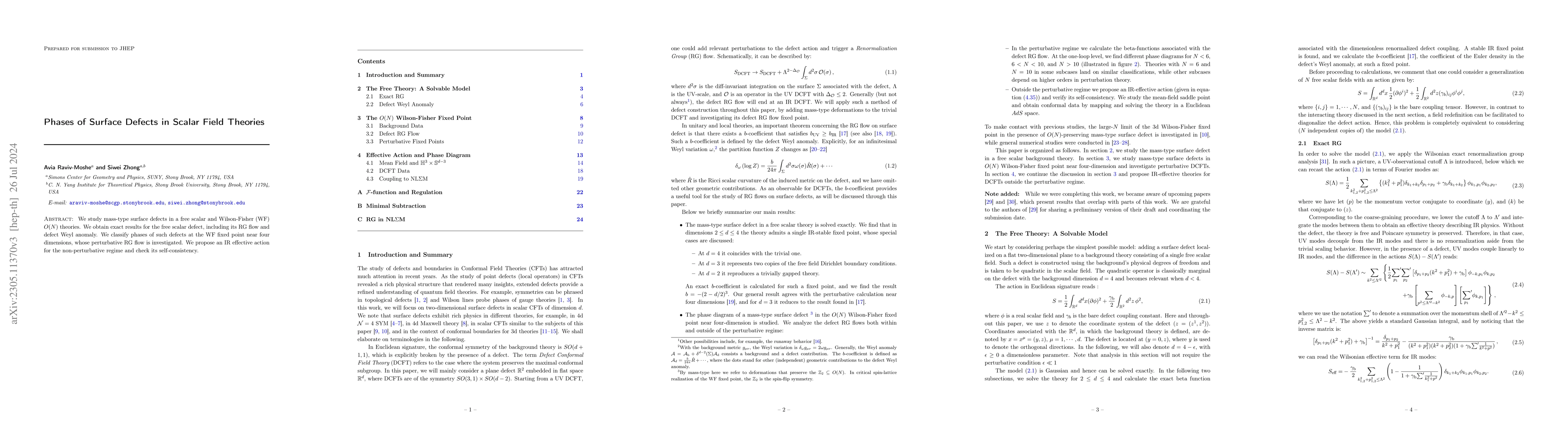 Thumbnail for Phases of Surface Defects in Scalar Field Theories