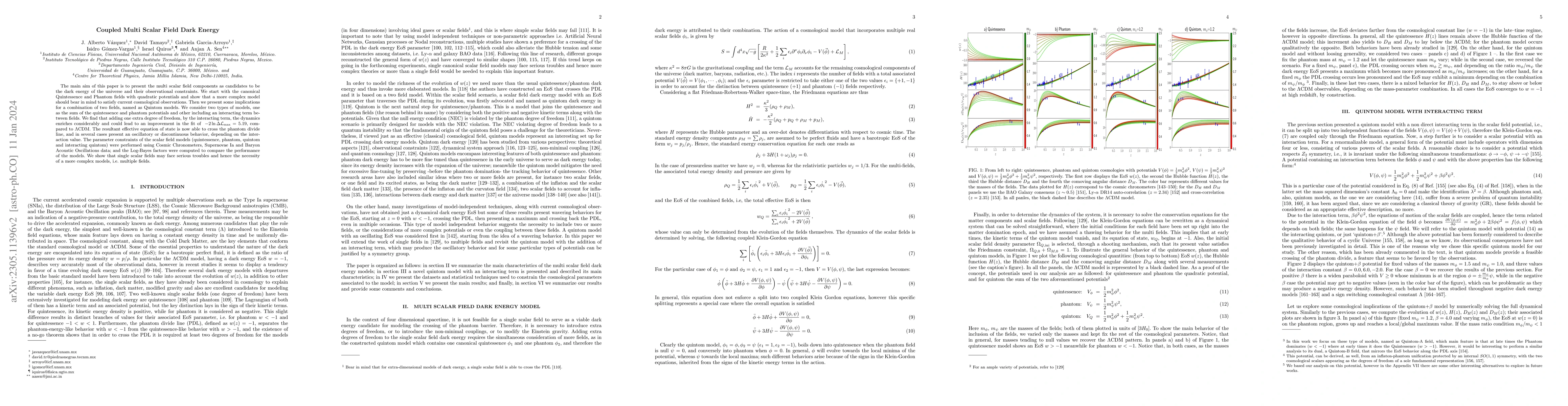 Thumbnail for Coupled Multi Scalar Field Dark Energy