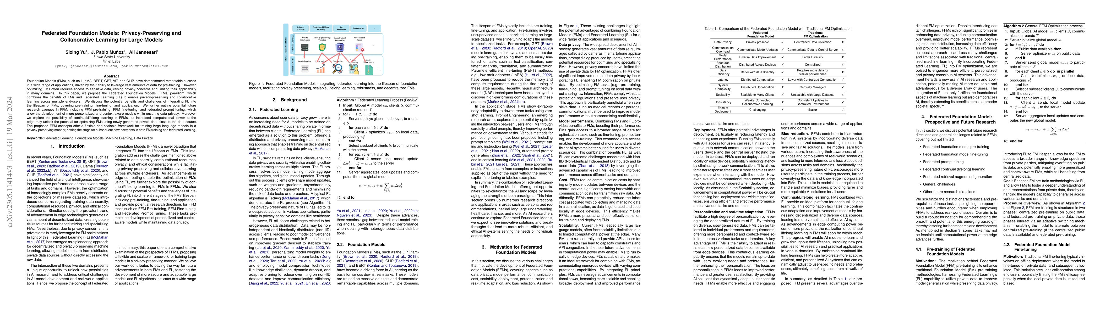 Thumbnail for Federated Foundation Models: Privacy-Preserving and Collaborative
  Learning for Large Models