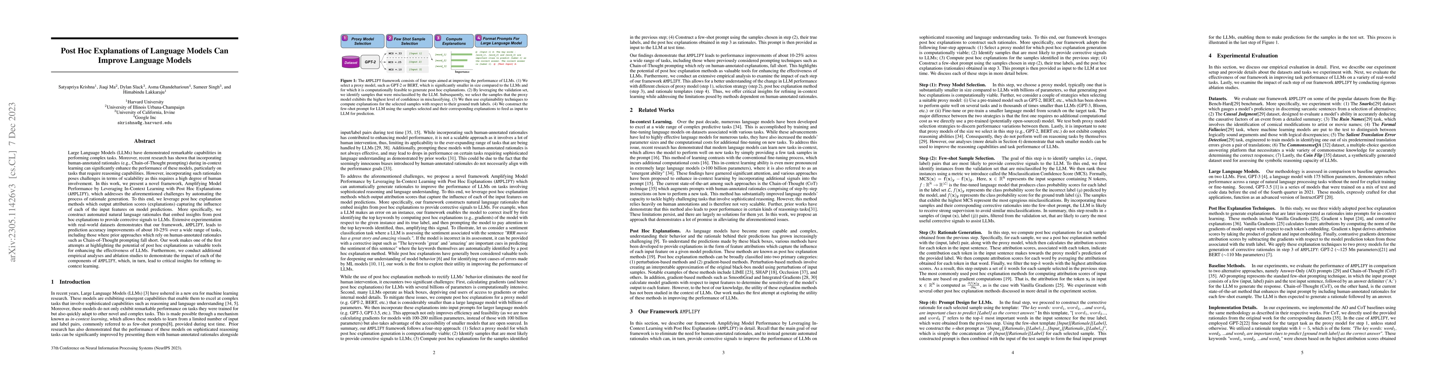 Thumbnail for Post Hoc Explanations of Language Models Can Improve Language Models