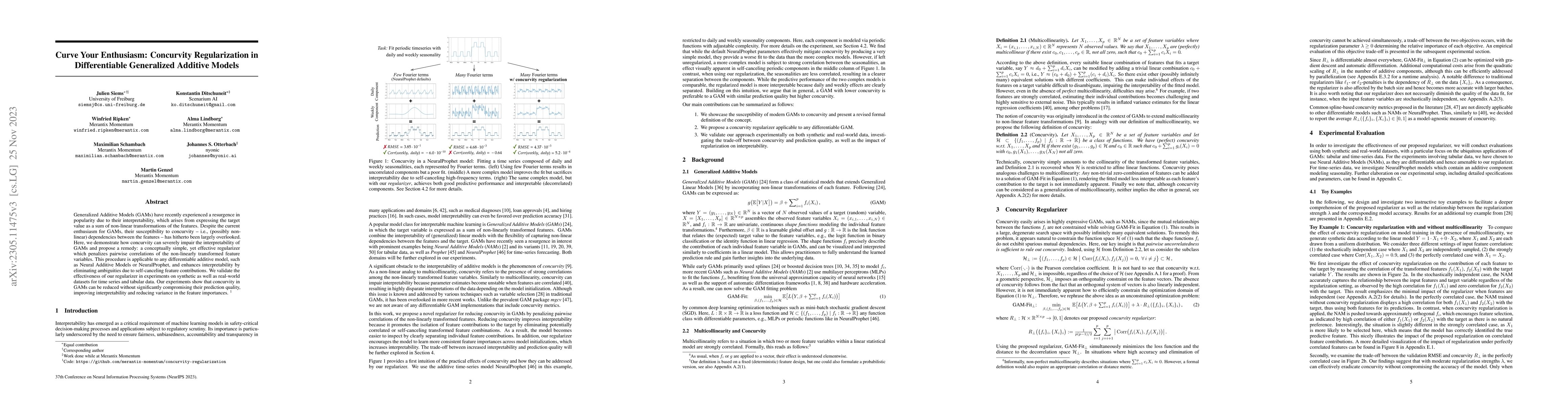 Thumbnail for Curve Your Enthusiasm: Concurvity Regularization in Differentiable
  Generalized Additive Models
