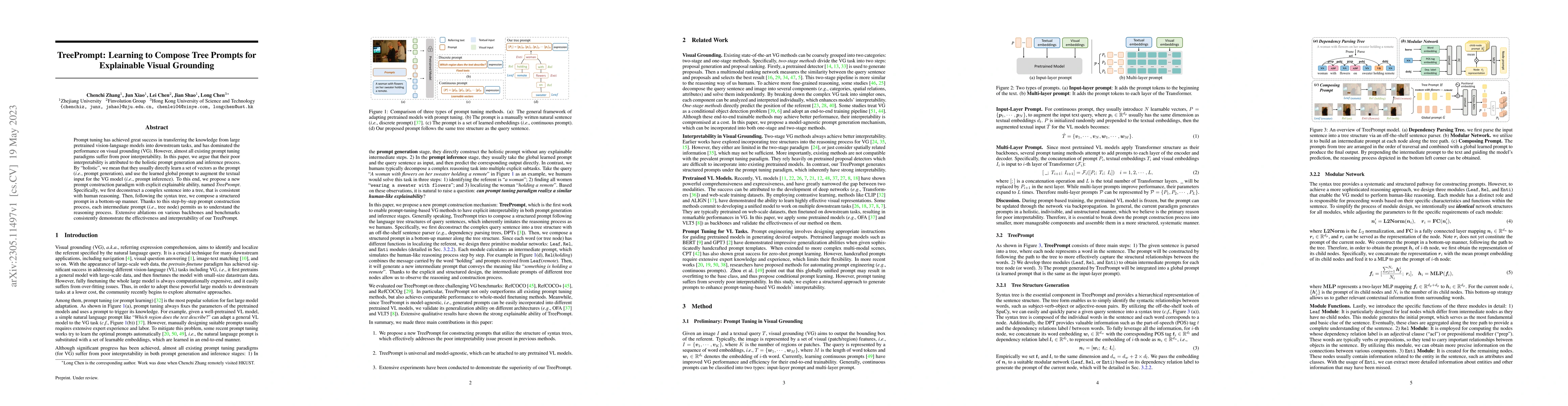 Thumbnail for TreePrompt: Learning to Compose Tree Prompts for Explainable Visual
  Grounding