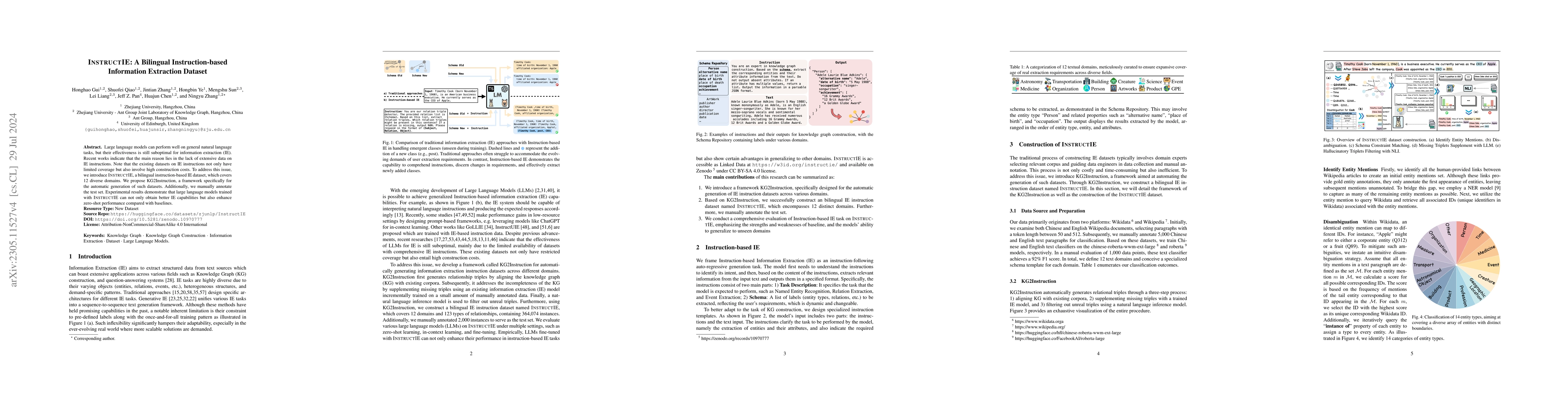 Thumbnail for InstructIE: A Bilingual Instruction-based Information Extraction Dataset