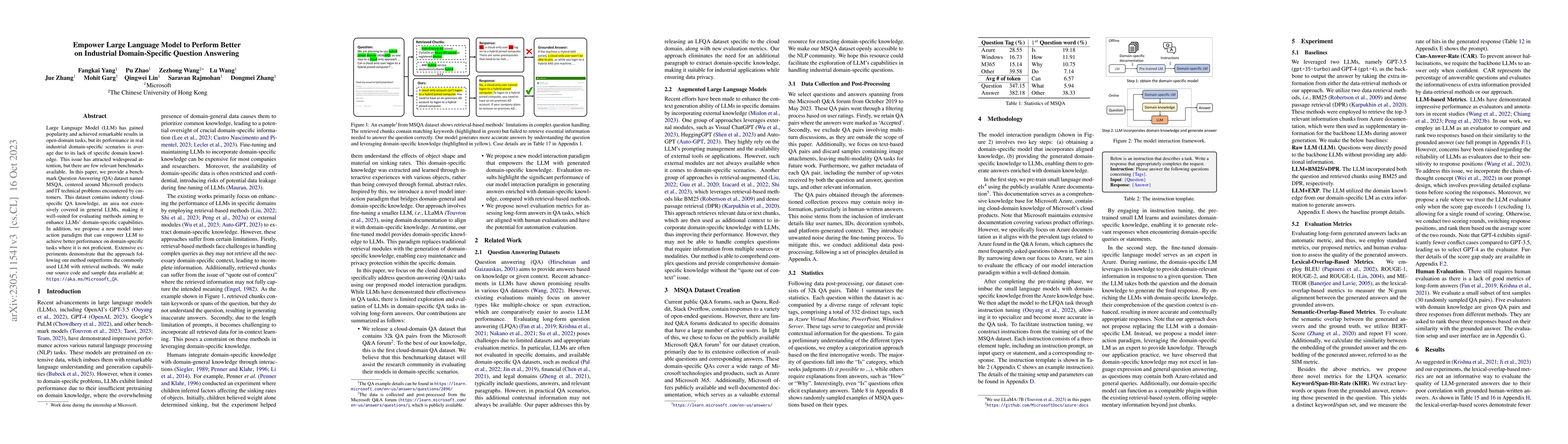 Thumbnail for Empower Large Language Model to Perform Better on Industrial
  Domain-Specific Question Answering