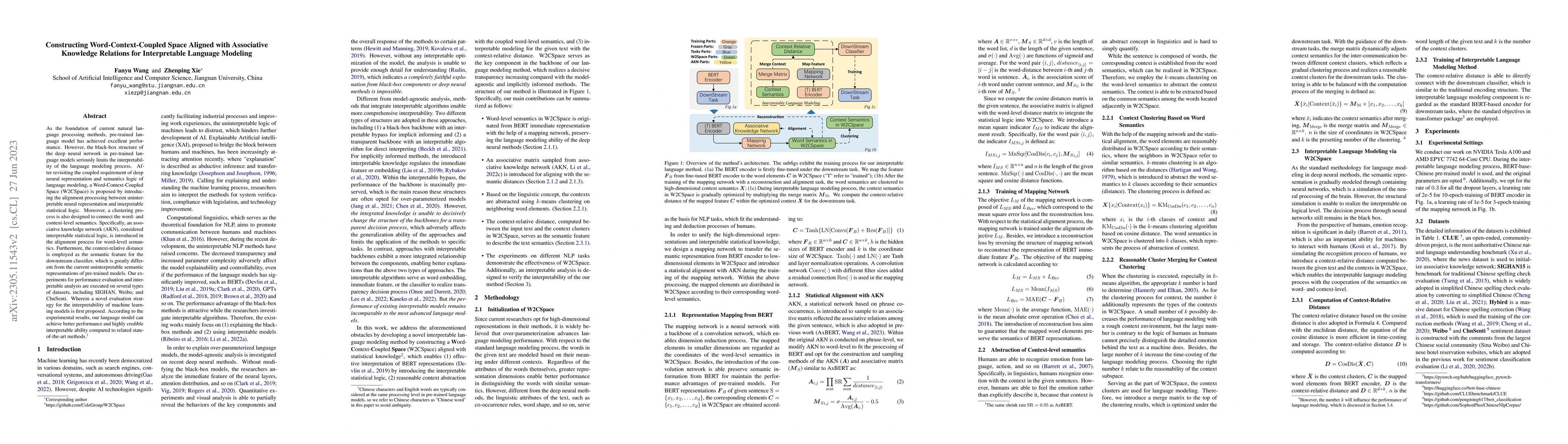 Thumbnail for Constructing Word-Context-Coupled Space Aligned with Associative
  Knowledge Relations for Interpretable Language Modeling