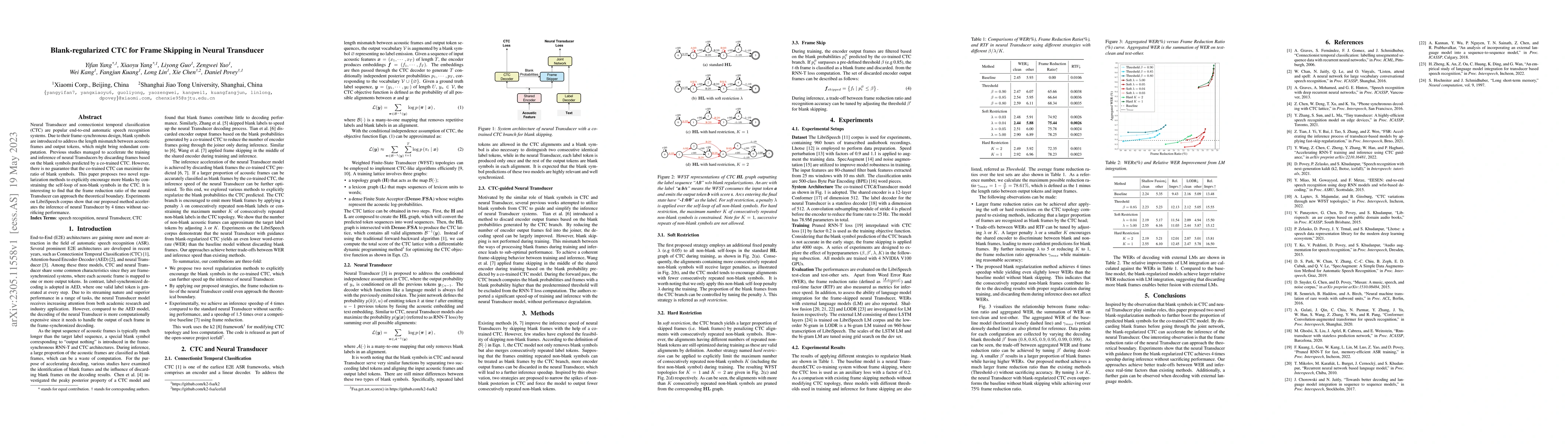 Thumbnail for Blank-regularized CTC for Frame Skipping in Neural Transducer