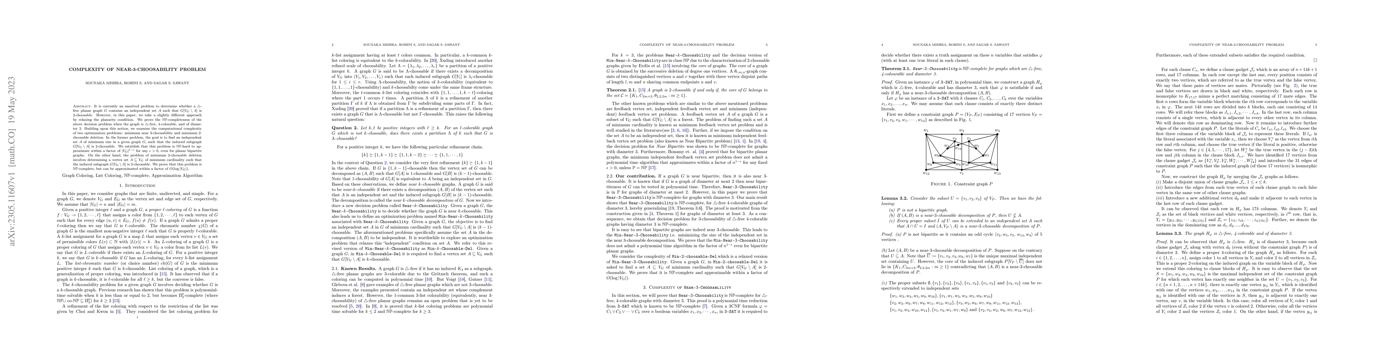 Thumbnail for Complexity of Near-3-Choosability Problem