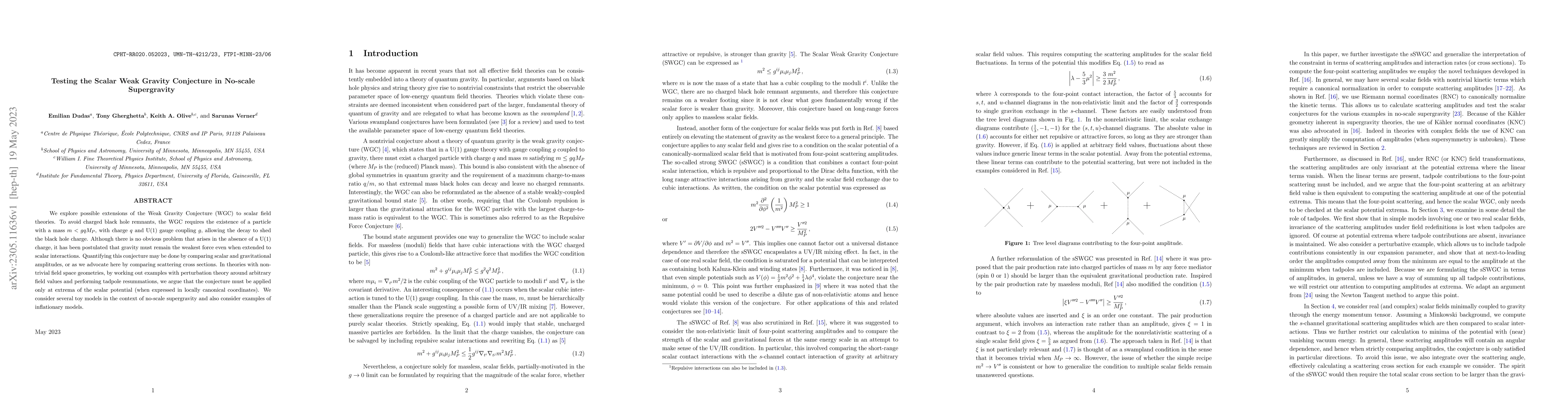 Thumbnail for Testing the Scalar Weak Gravity Conjecture in No-scale Supergravity