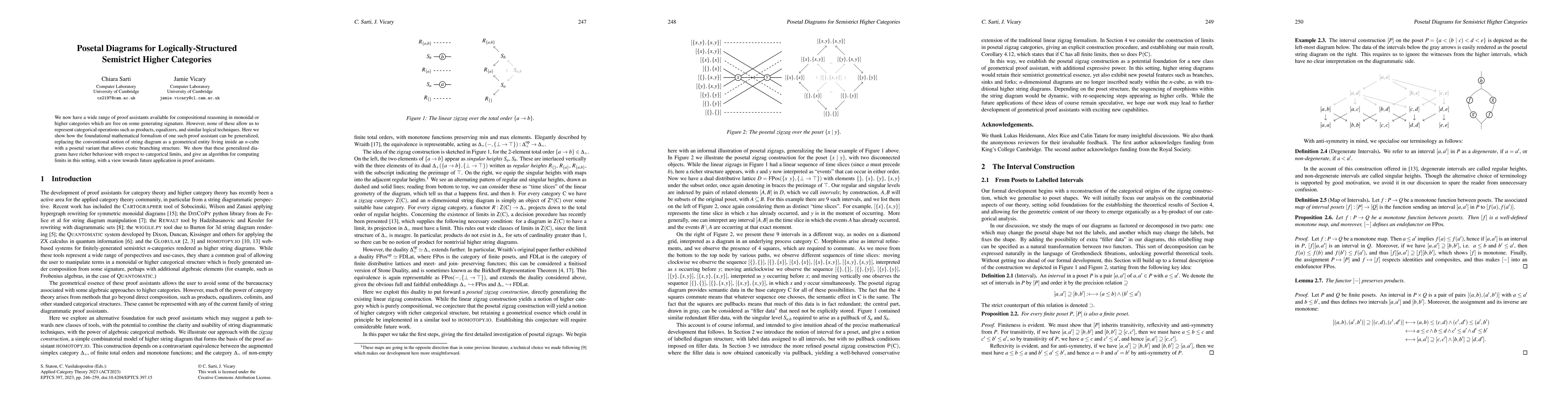 Thumbnail for Posetal Diagrams for Logically-Structured Semistrict Higher Categories