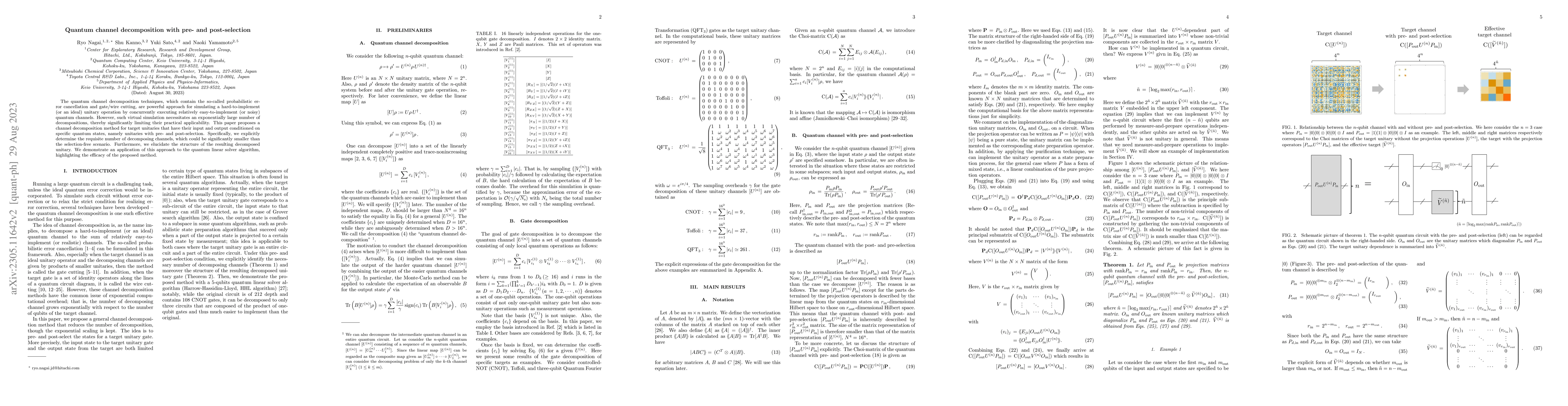 Thumbnail for Quantum channel decomposition with pre- and post-selection
