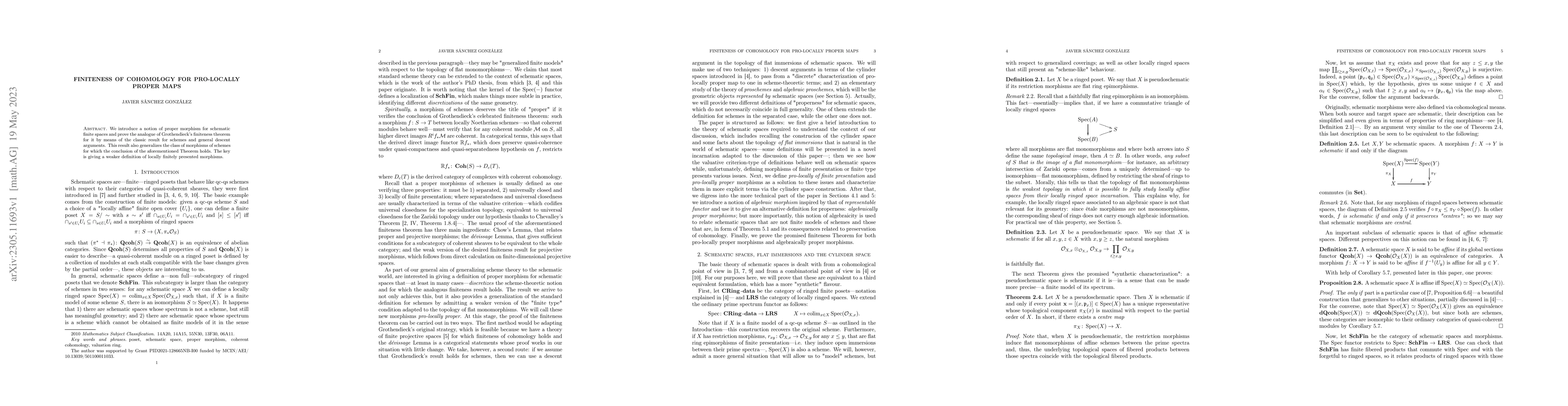 Thumbnail for Finiteness of cohomology for pro-locally proper maps