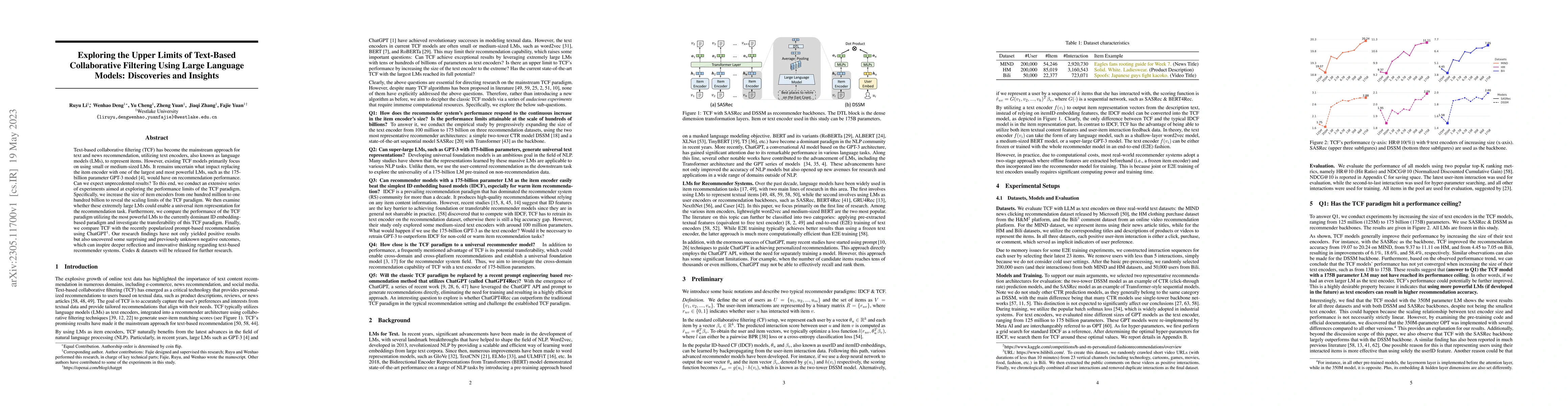 Thumbnail for Exploring the Upper Limits of Text-Based Collaborative Filtering Using
  Large Language Models: Discoveries and Insights