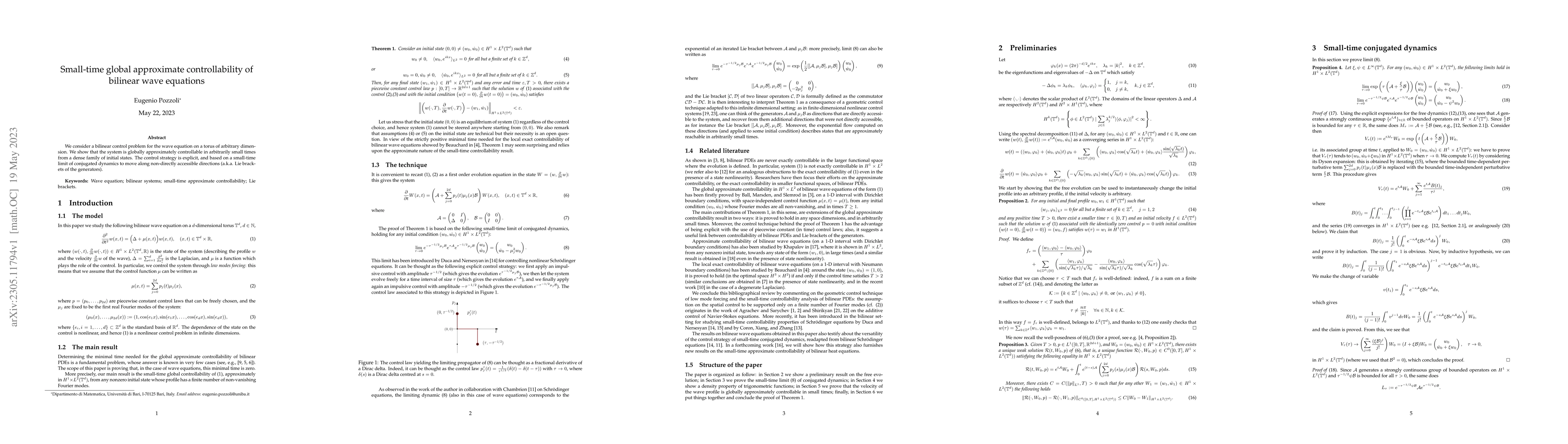 Thumbnail for Small-time global approximate controllability of bilinear wave equations