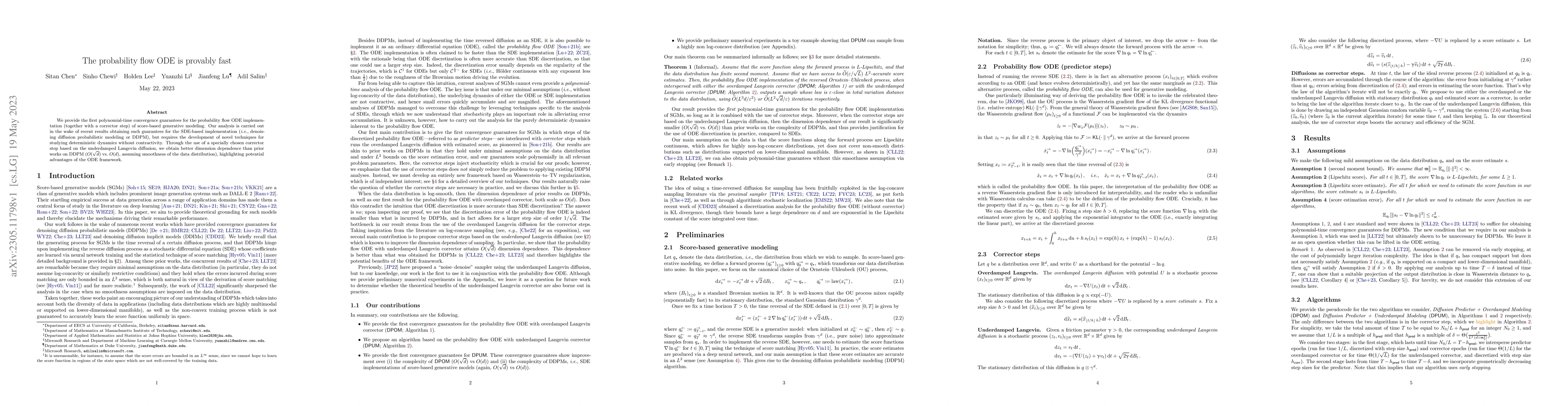 Thumbnail for The probability flow ODE is provably fast