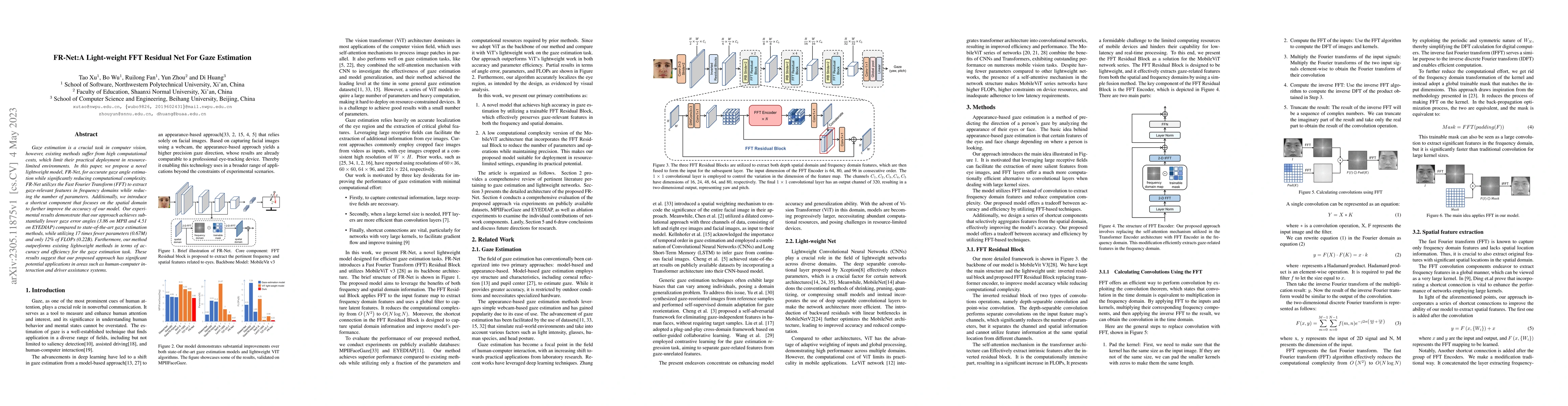 Thumbnail for FR-Net:A Light-weight FFT Residual Net For Gaze Estimation
