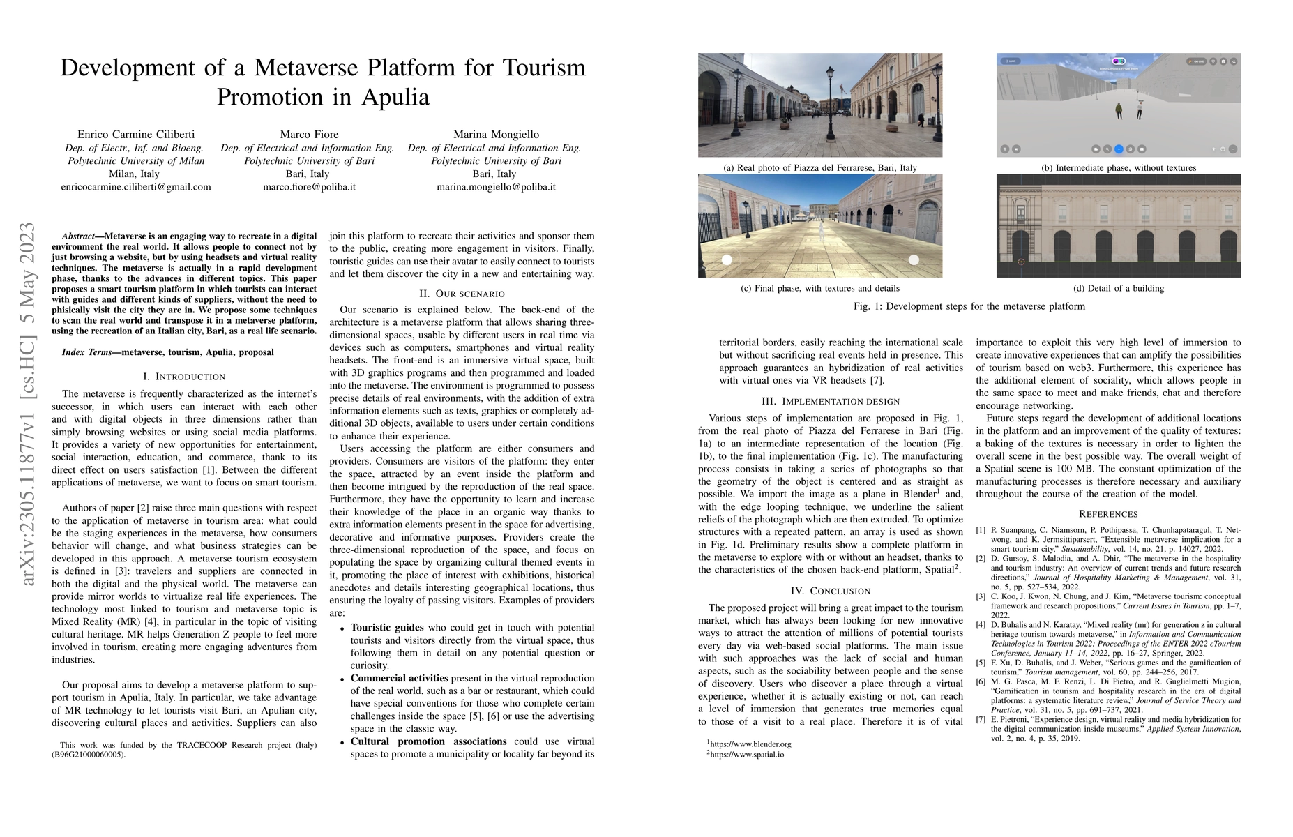 Thumbnail for Development of a Metaverse Platform for Tourism Promotion in Apulia