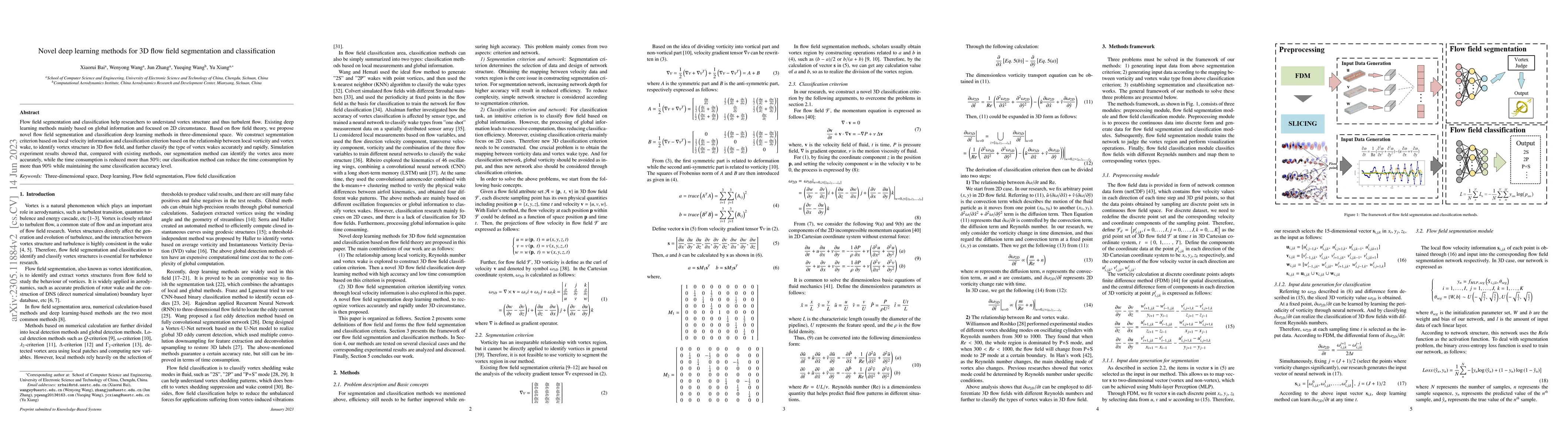 Thumbnail for Novel deep learning methods for 3D flow field segmentation and
  classification