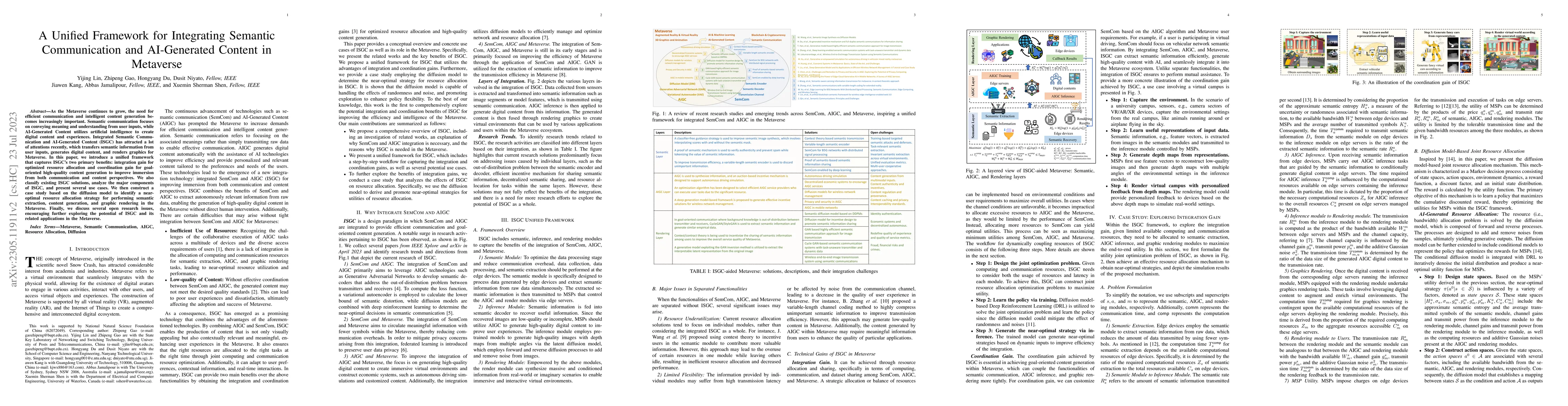 Thumbnail for A Unified Framework for Integrating Semantic Communication and
  AI-Generated Content in Metaverse