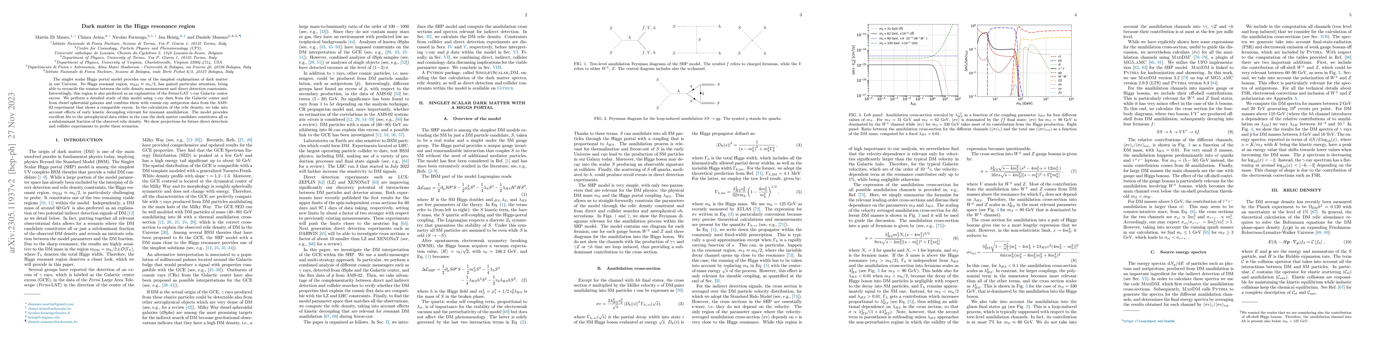 Thumbnail for Dark matter in the Higgs resonance region