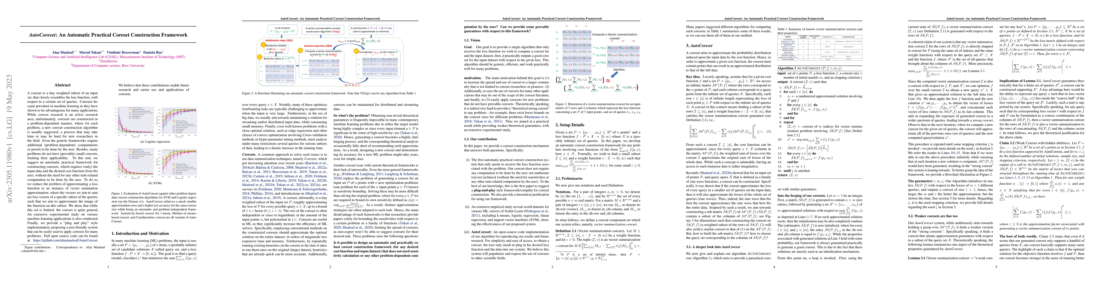 Thumbnail for AutoCoreset: An Automatic Practical Coreset Construction Framework