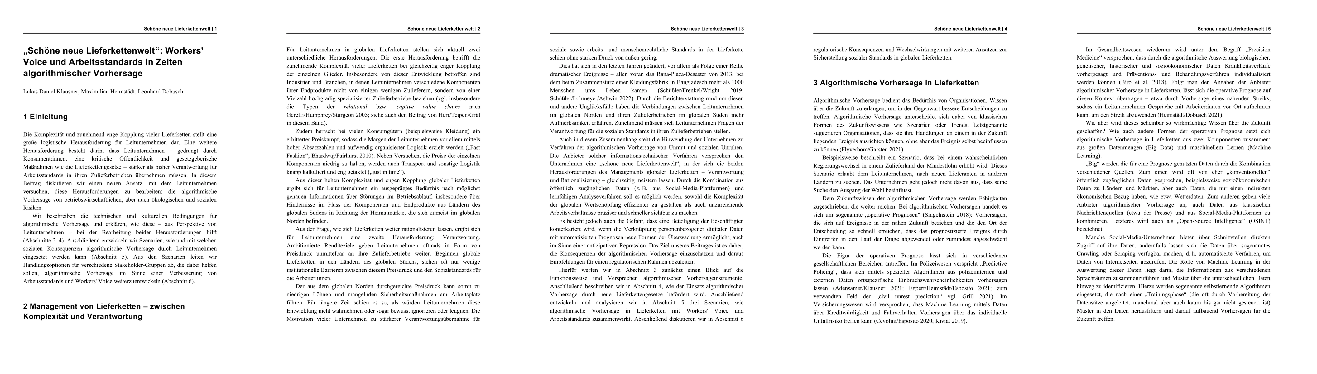 Thumbnail for "Sch\"one neue Lieferkettenwelt": Workers' Voice und Arbeitsstandards in
  Zeiten algorithmischer Vorhersage