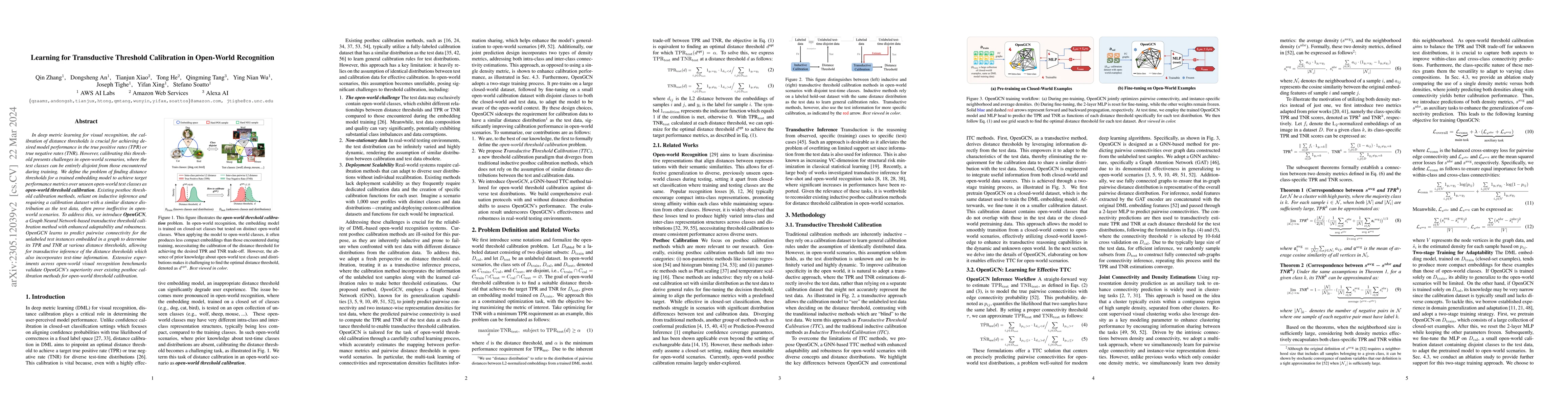 Thumbnail for Learning for Transductive Threshold Calibration in Open-World
  Recognition
