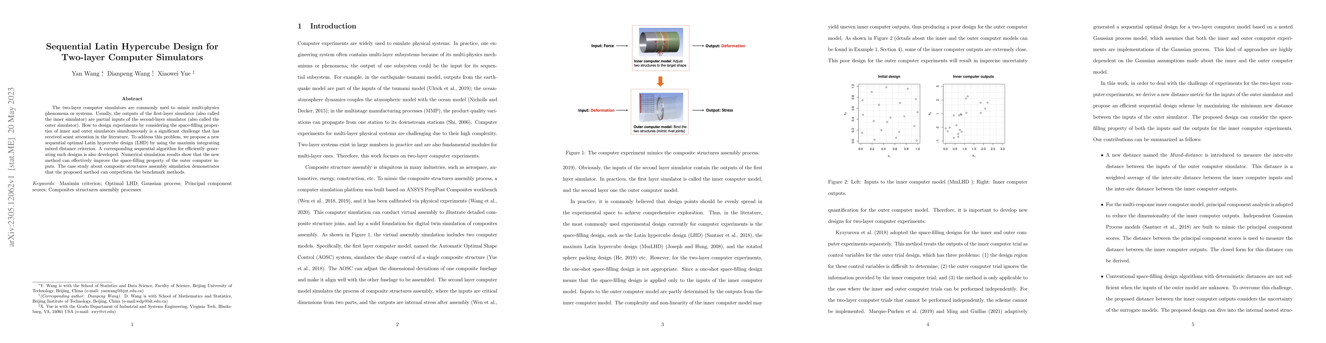 Thumbnail for Sequential Latin Hypercube Design for Two-layer Computer Simulators
