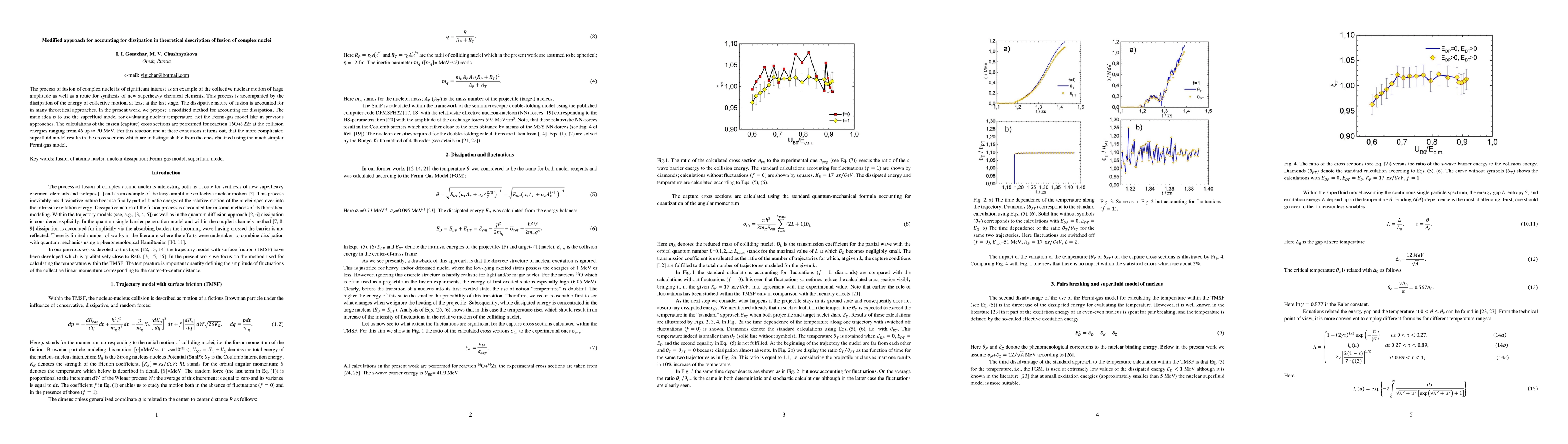 Thumbnail for Modified approach for accounting for dissipation in theoretical
  description of fusion of complex nuclei