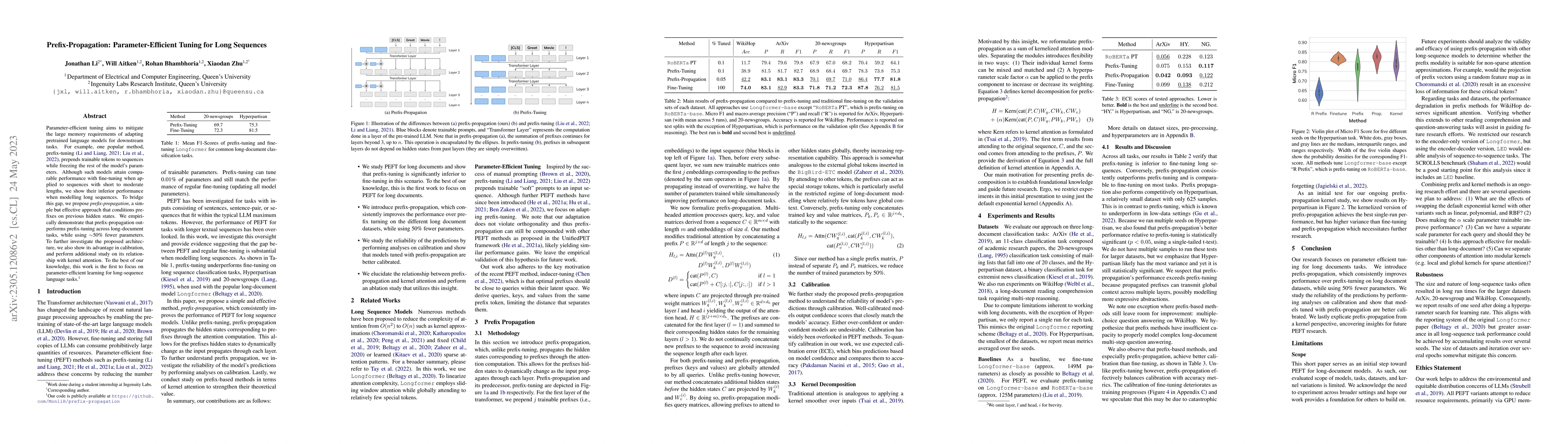 Thumbnail for Prefix Propagation: Parameter-Efficient Tuning for Long Sequences