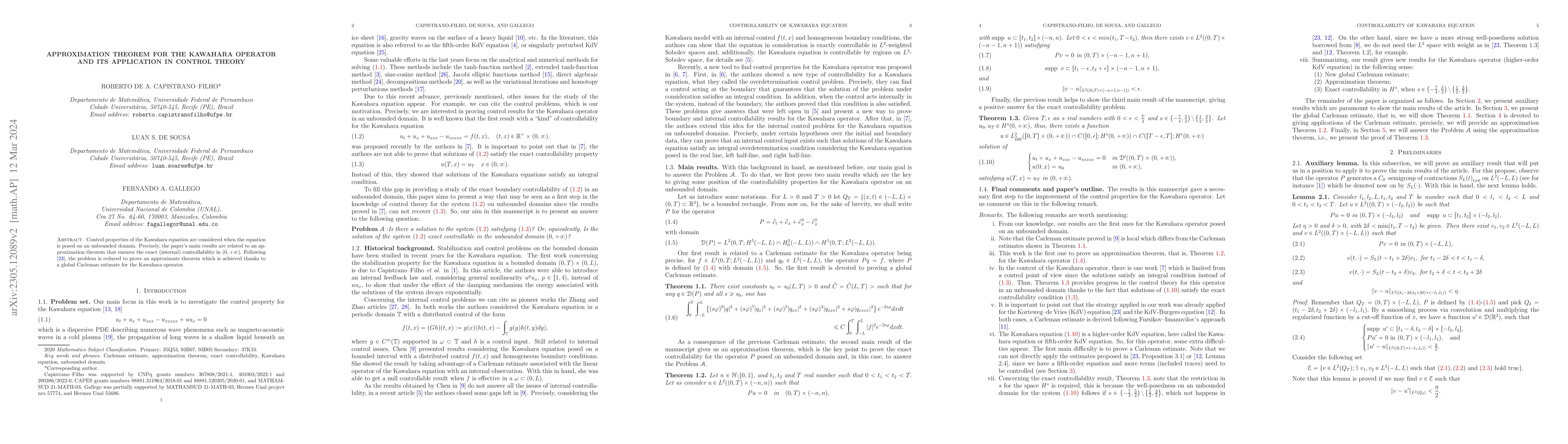 Thumbnail for Approximation theorem for the Kawahara operator and its application in
  control theory