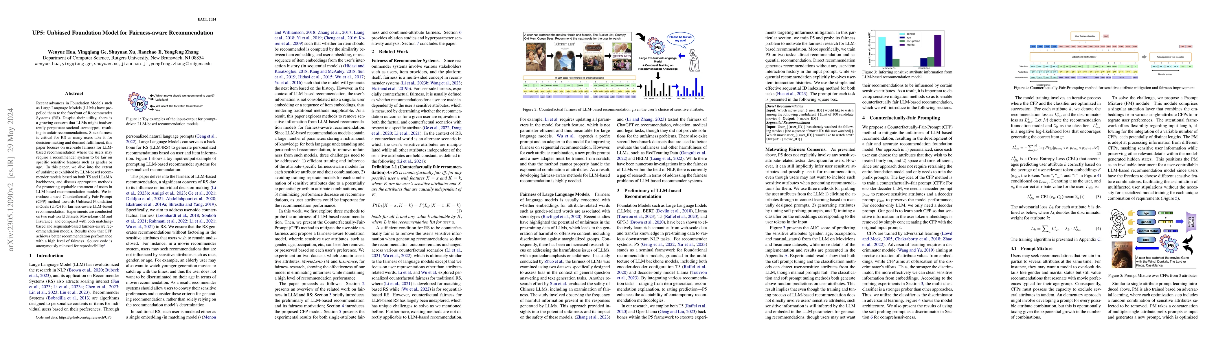 Thumbnail for UP5: Unbiased Foundation Model for Fairness-aware Recommendation
