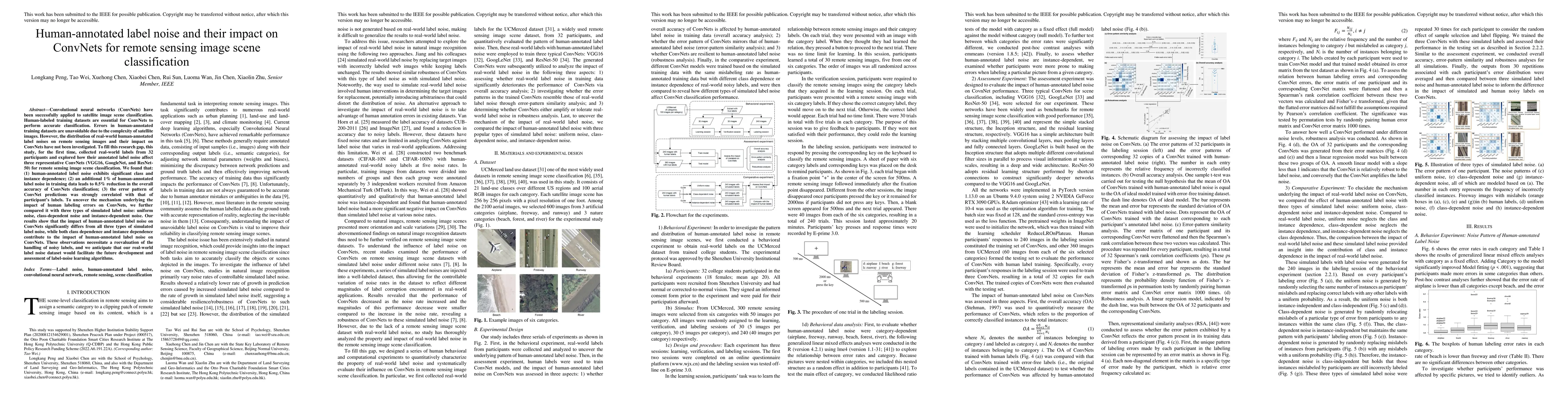 Thumbnail for Human-annotated label noise and their impact on ConvNets for remote
  sensing image scene classification