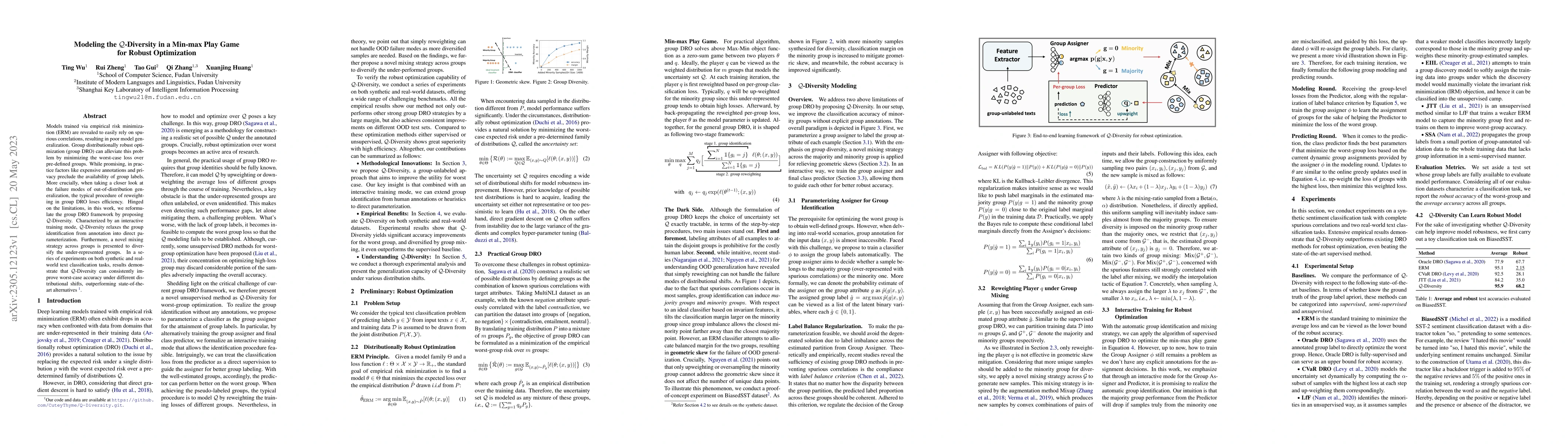 Thumbnail for Modeling the Q-Diversity in a Min-max Play Game for Robust Optimization