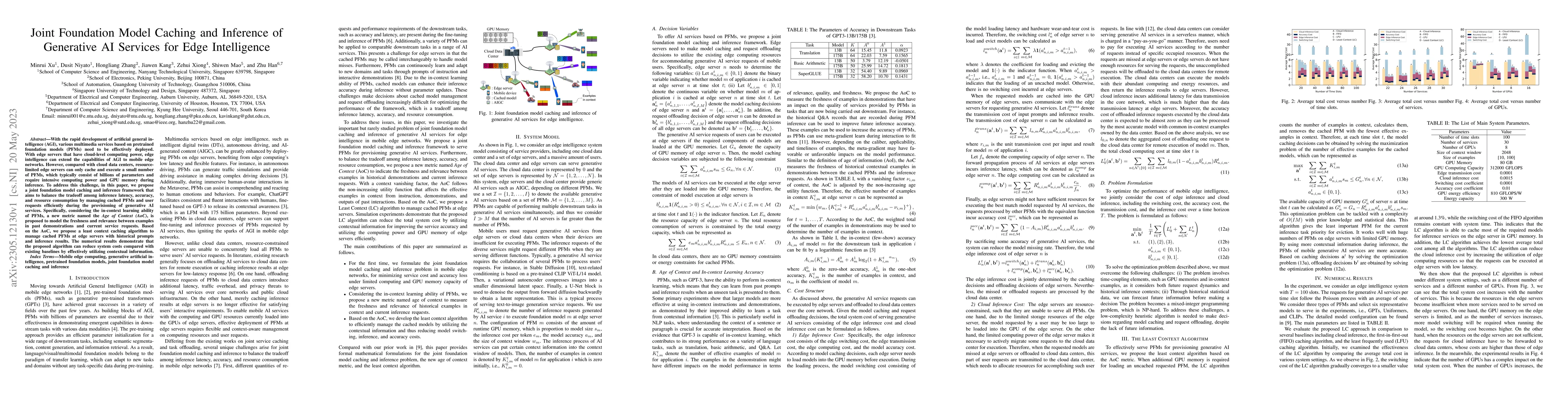 Thumbnail for Joint Foundation Model Caching and Inference of Generative AI Services
  for Edge Intelligence