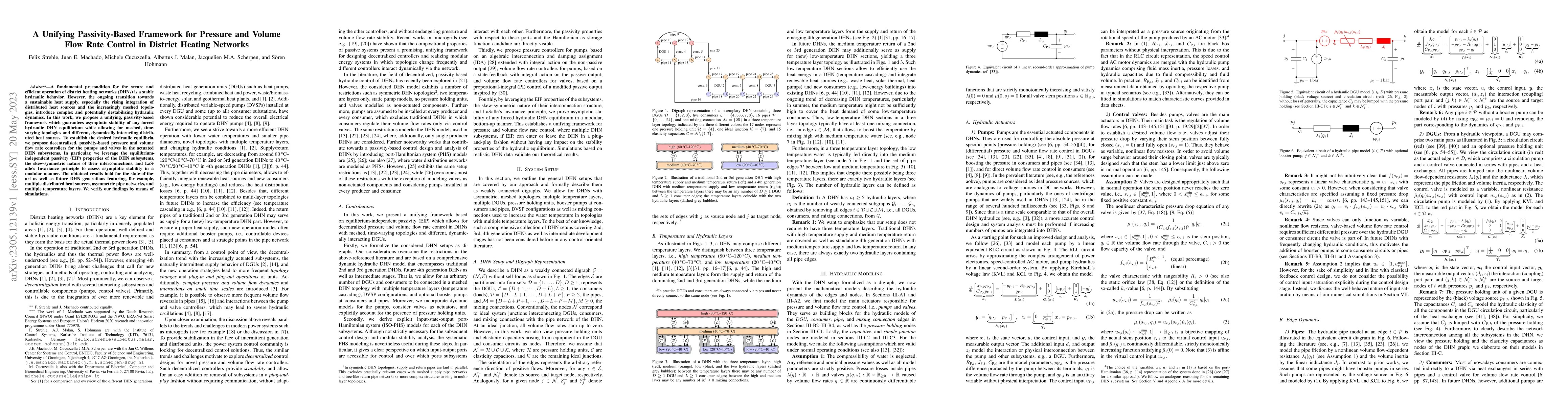 Thumbnail for A Unifying Passivity-Based Framework for Pressure and Volume Flow Rate
  Control in District Heating Networks