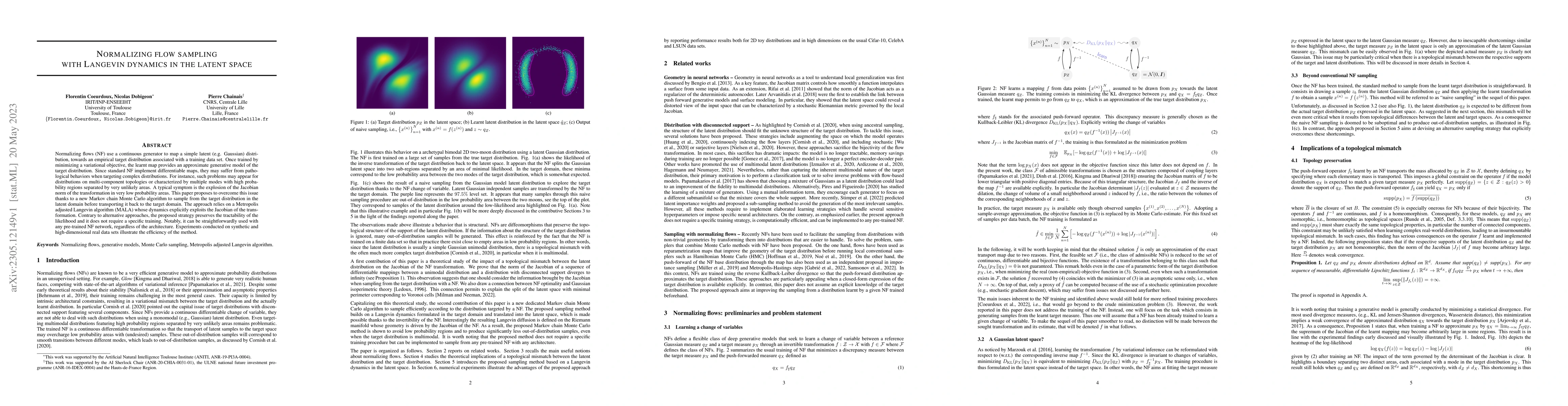 Thumbnail for Normalizing flow sampling with Langevin dynamics in the latent space