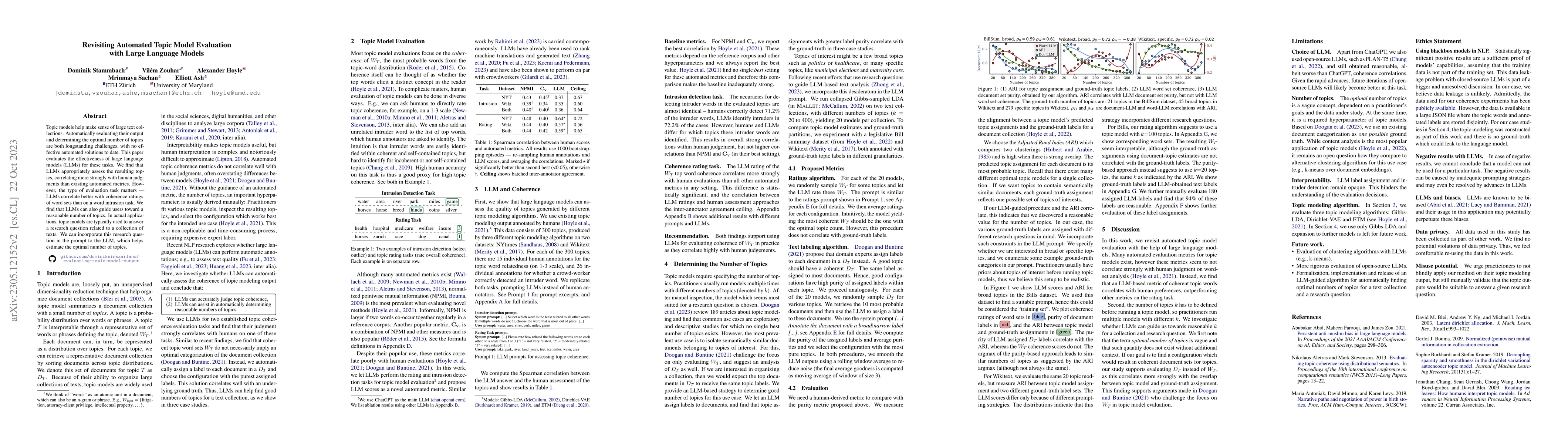 Thumbnail for Revisiting Automated Topic Model Evaluation with Large Language Models